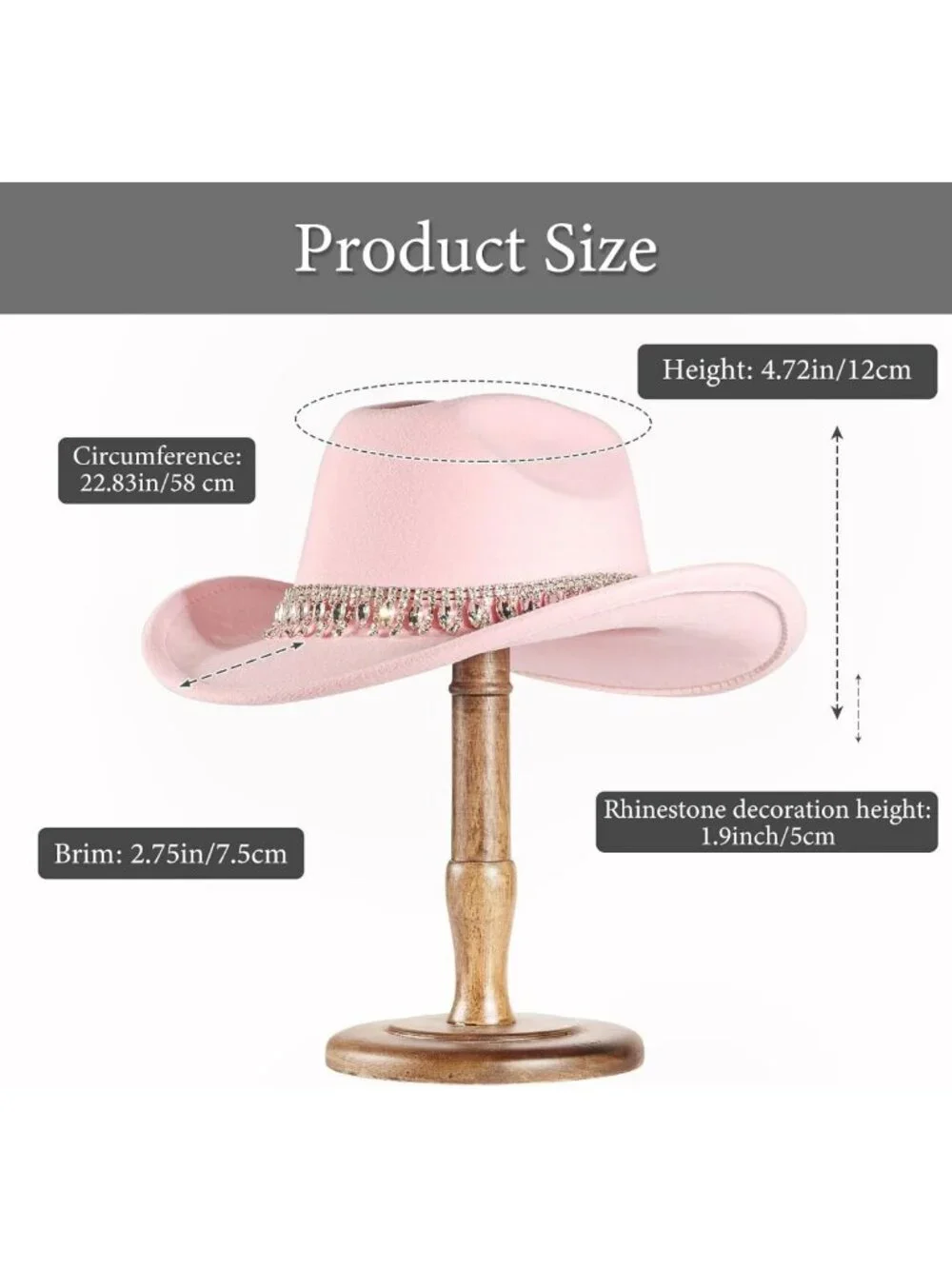 Sparkly Rhinestone Cowgirl Hat | Glitter Western Cowboy Hat for Women 2026